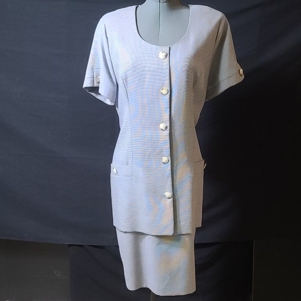Navy & White Dress By Depeche Mode Size 16